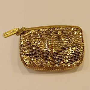Beautiful Whiting and Davis Gold Metallic Mesh Coin Purse Excellent Condition
